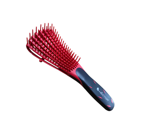 Hector Professional Detangling Brush for Black Natural Hair, Detangler Brush for Curly Hair | Faster n Easier Detangle Wet or Dry Hair with No Pain