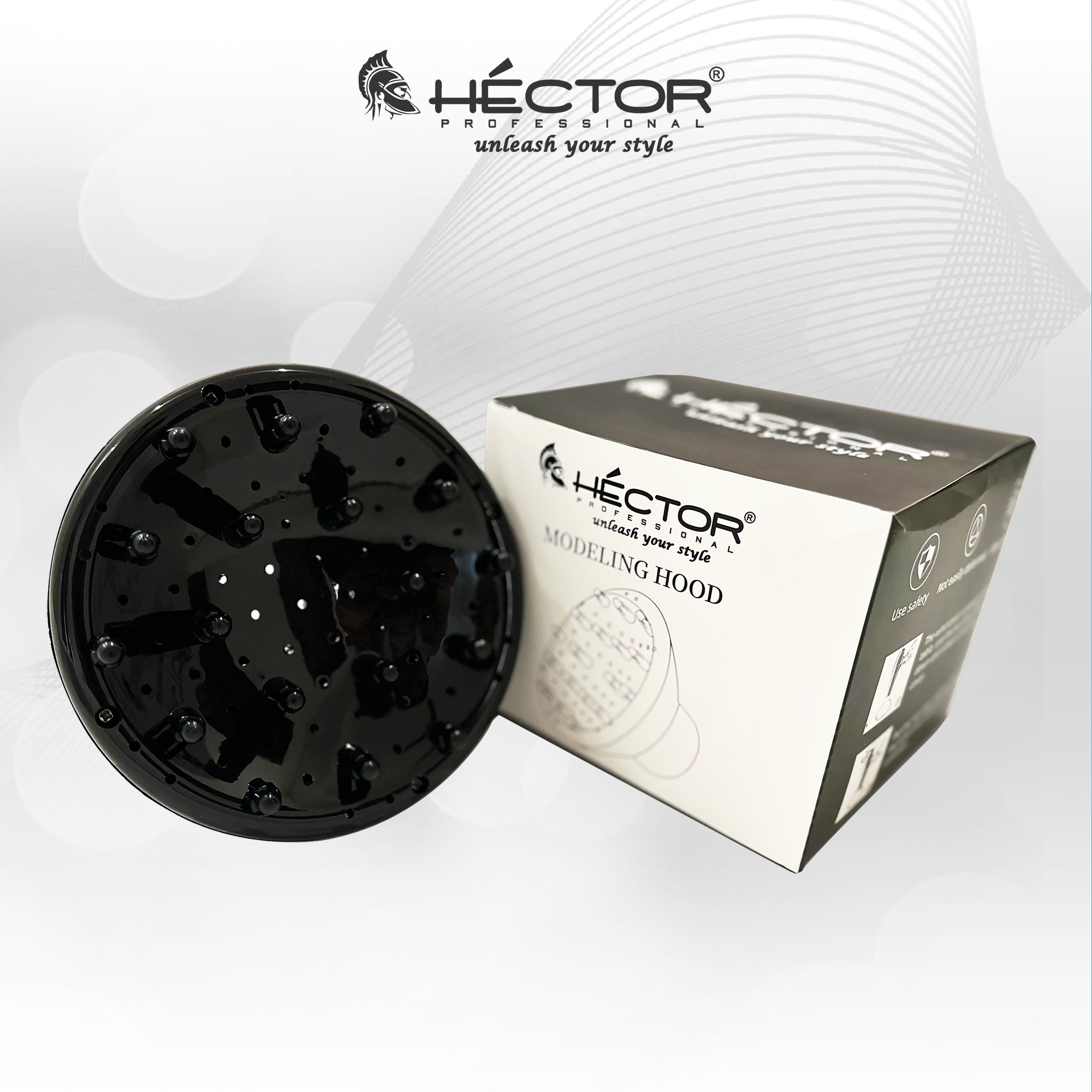 Hector Professional Diffuser for Hair Dryer|Attachment for Curly Wavy Natural Thick Hair to Build Volume|Diffuser for Blow Dryers