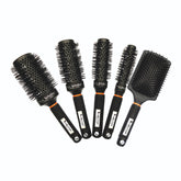 Hector Professional Heat Resistant Nylon Bristles Brush Set of 5 l For Professional Salon/Home Use l Anti Static Technology
