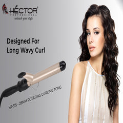 Hector Professional Rotating Curling Iron (Tong) 25 MM