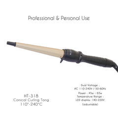 Hector Professional Conical Tong HT-318-25mm Hair Curler