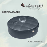 Hector Professional Foot Spa Massager, 8L Capacity, Magnetic Remote Control, Foldable Design, with Heater and Bubble Massage