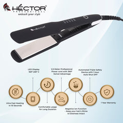 Hector Professional Plus Titanium Hair Straightener HT-216 PRO+