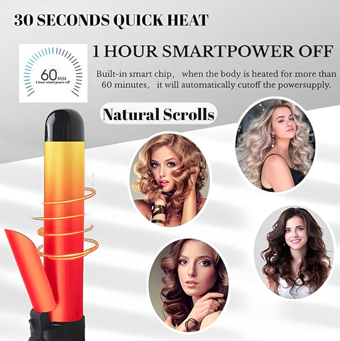 Hector Electro Curl Professional Dual Spin Curling Wand | Automatic Hair Curler