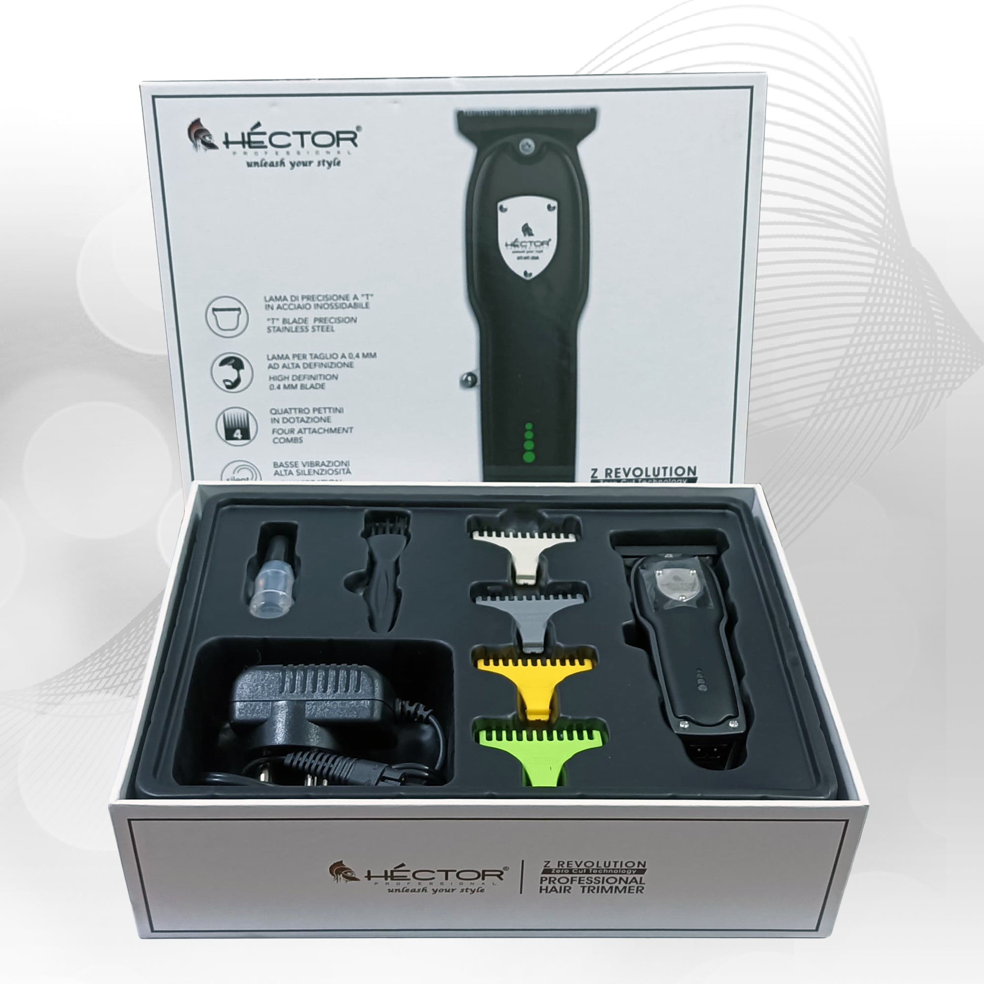 Hector Zero Razor Hector Z Revolution Professional Hair Trimmer with ZERO CUT Technology ...