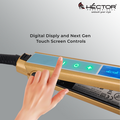 Hector Professional i Touch Hair Straightener - Broad