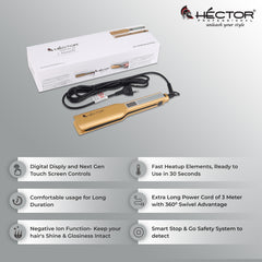 Hector Professional i Touch Hair Straightener - Broad