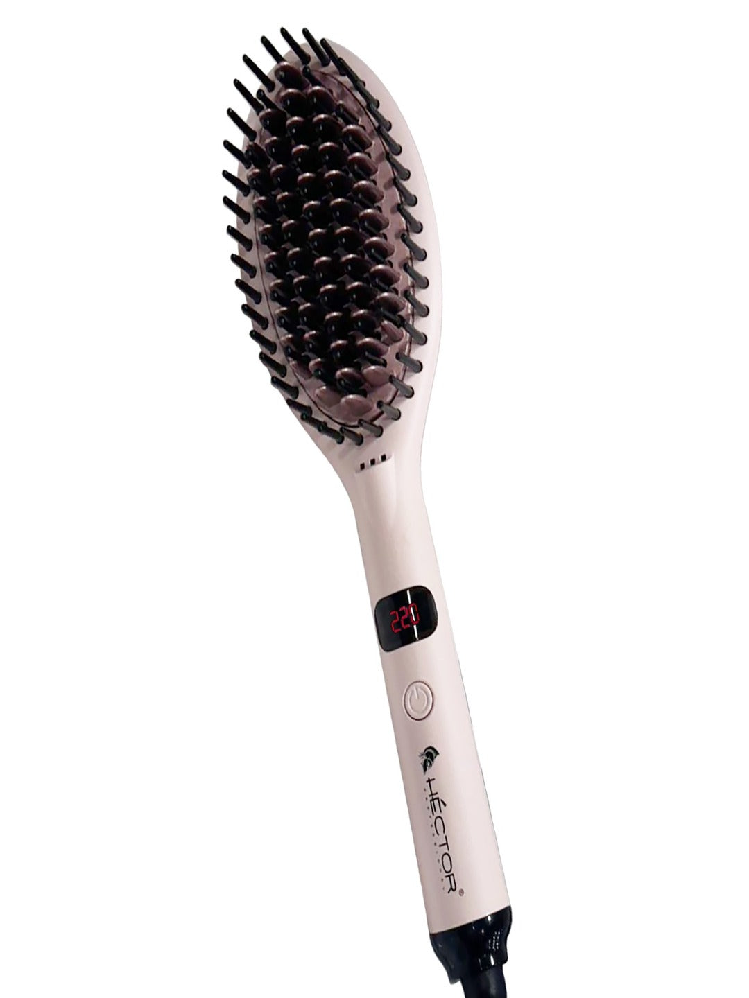Hector Professional Hair Straightening Brush, The Speed Styler for Smooth Styling with Adjustable Temperature Control, LCD Display