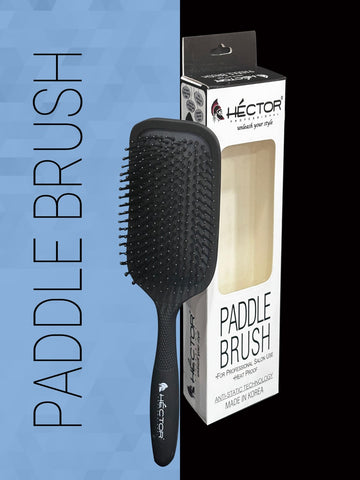 Hector Professional Paddle Brush for Salon/Home Use, Heat Proof, Anti-Static Technology