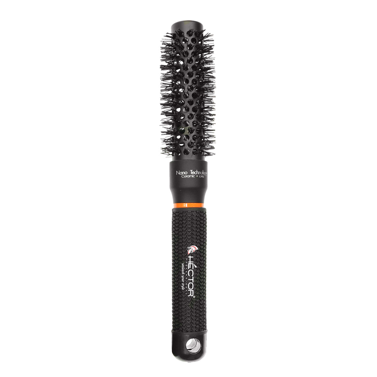 Hector Professional Heat Resistant Nylon Bristles Round Brush  25 MM  For Professional Salon/Home Use  Anti Static Technology