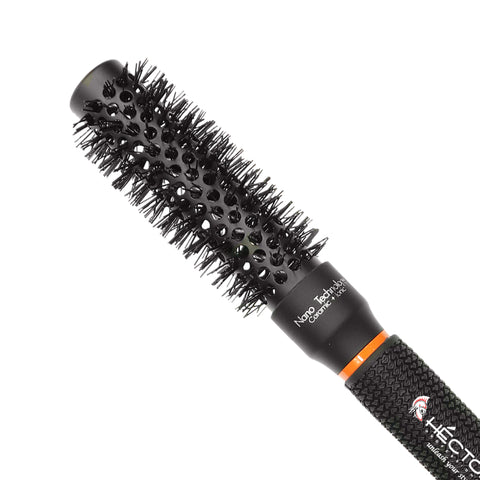 Hector Professional Heat Resistant Nylon Bristles Round Brush  25 MM  For Professional Salon/Home Use  Anti Static Technology