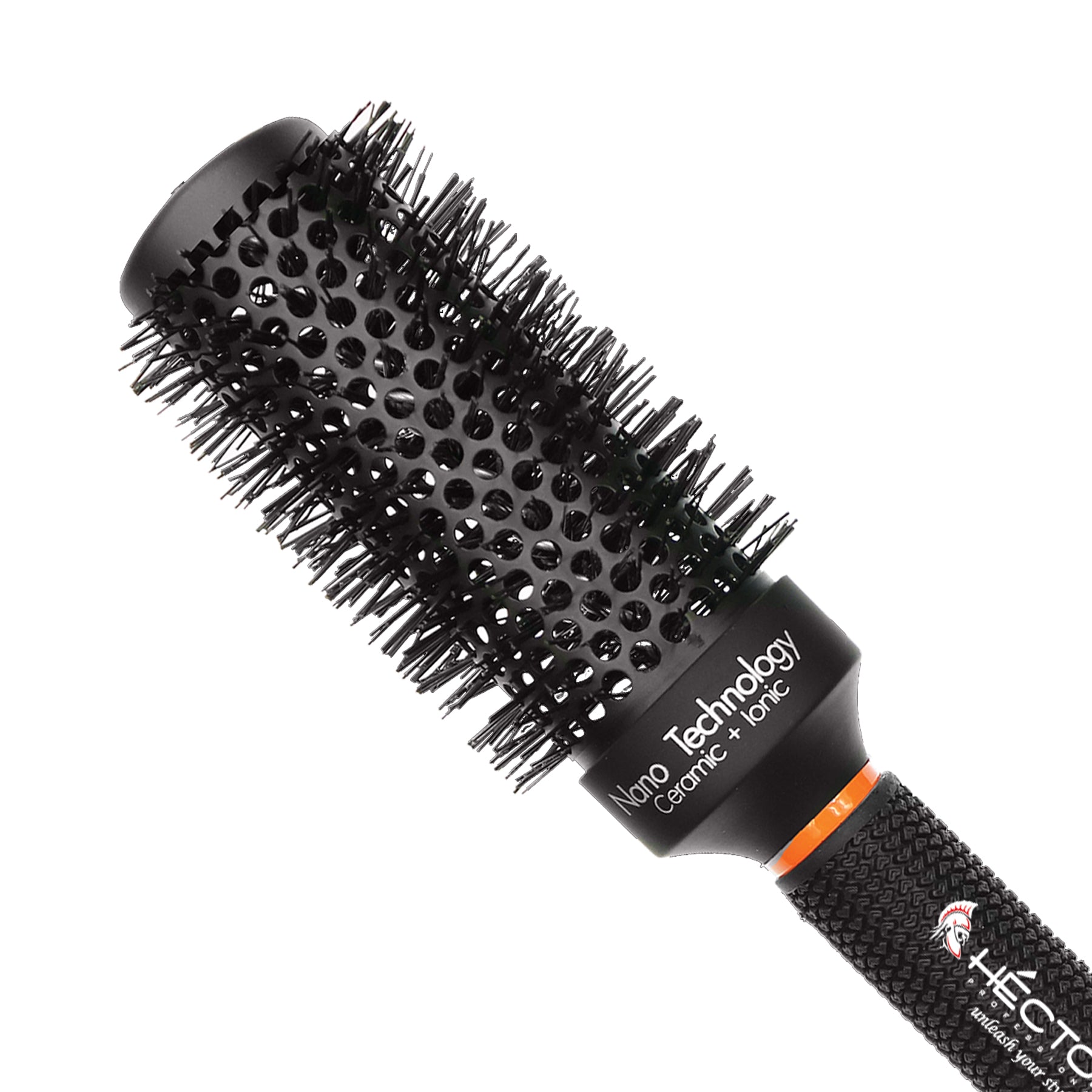 Hector Professional Heat Resistant Nylon Bristles Round Brush  43 MM  For Professional Salon/Home Use  Anti Static Technology