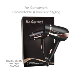 Hector Professional comfortable & Precision Styling Hair Dryer -1600 watt